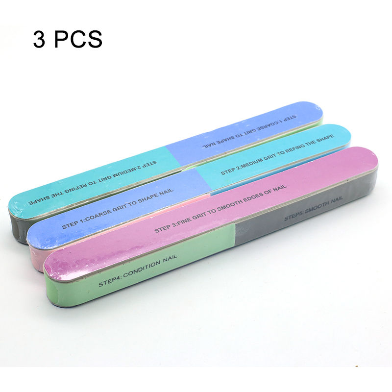 Thumbnail: Nails Buffer Grind Buffing Block pink Nail File For Pedicure Manicure Care Nail 