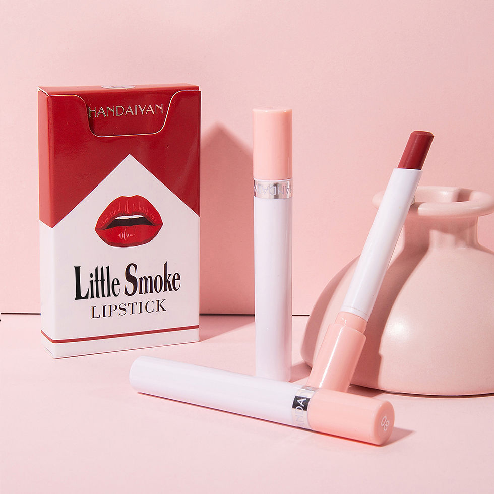 Thumbnail: Handaiyan matte lipstick 4pcs/set velvet small cigarette lipstick set that is no