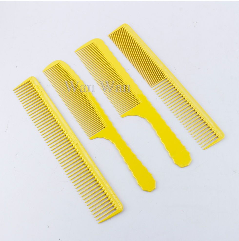 Thumbnail: New Orange Haircut Comb Hair Salon Hairdresser Men's Short Hair Styling Combs Ba