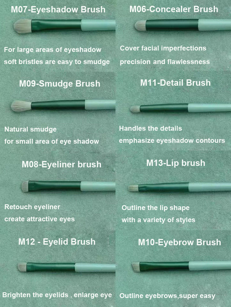 Thumbnail: 13 PCS Makeup Brushes Set Eye Shadow Foundation Women Cosmetic Brush Eyeshadow B