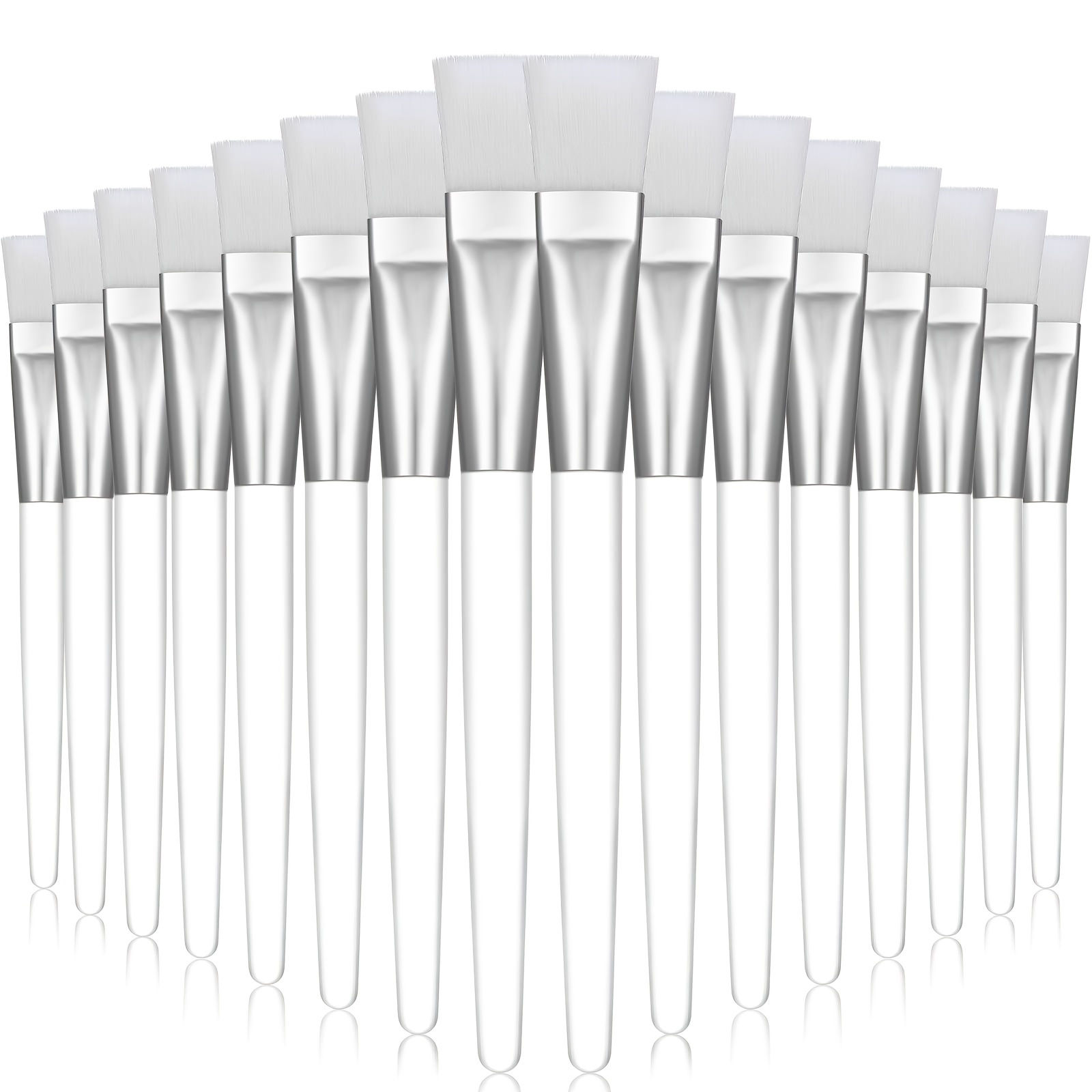 16 facial mask brushes - professional cosmetics and skin care tools, soft nylon 