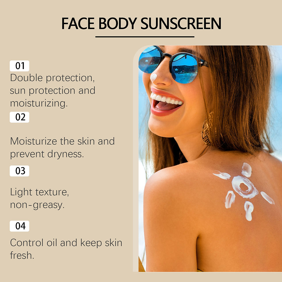 Thumbnail: Sunscreen Cream for Face and Body Spf 50+ UV Protective Sun Block Isolation Anti