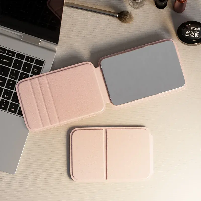 Thumbnail: Portable Handheld Mini Makeup Mirror, Dormitory Tabletop And Office Use, Adjusta