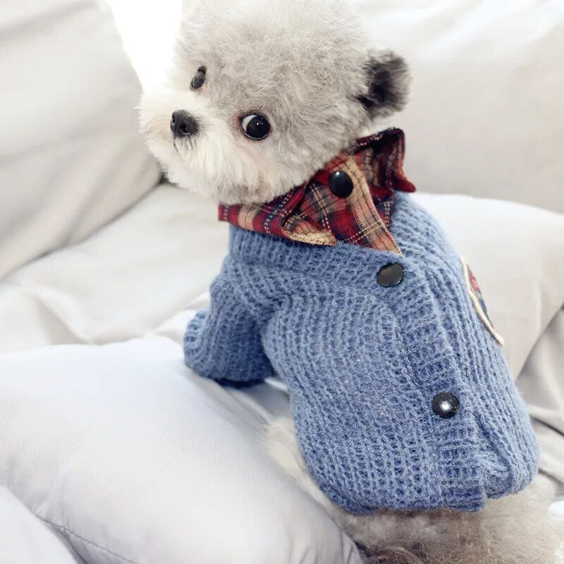 Thumbnail: Gentle Dog Clothes Knitted Pets Dogs Clothing Chihuahua Puppy Pet 