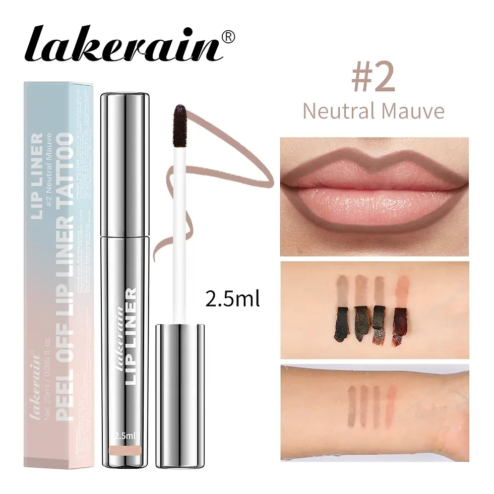 Thumbnail: Long-Lasting Peel-Off Lip Liner Stain, 4 Counts/set Transfer-proof Lipliner Lip 