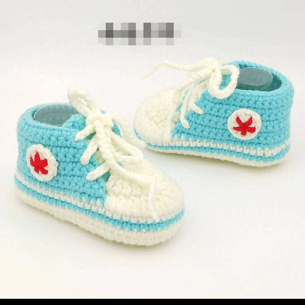 Thumbnail: QYFLYXUEQYFLYXUE-Crochet baby shoes,handmade Baby Crochet 
