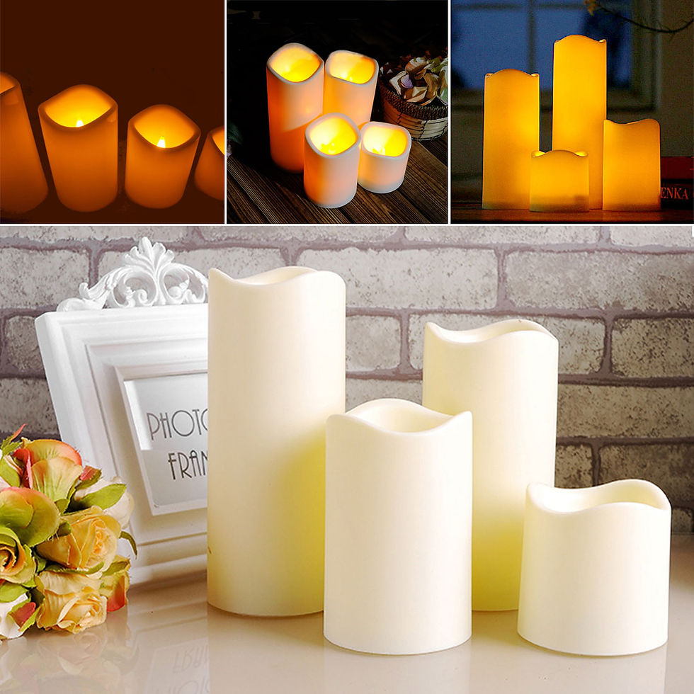 Thumbnail: 1pcs LED Candles For Decoration Cylindrical Flickering Flameless LED 