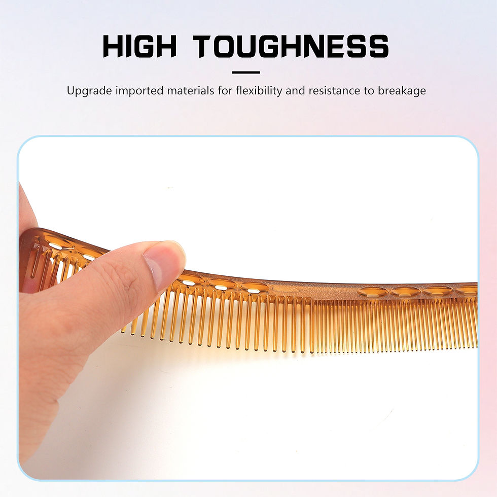 Thumbnail: Barbershop Hair Cutting Comb Barber Heat Resistant Anti-static Hair Brush Profes