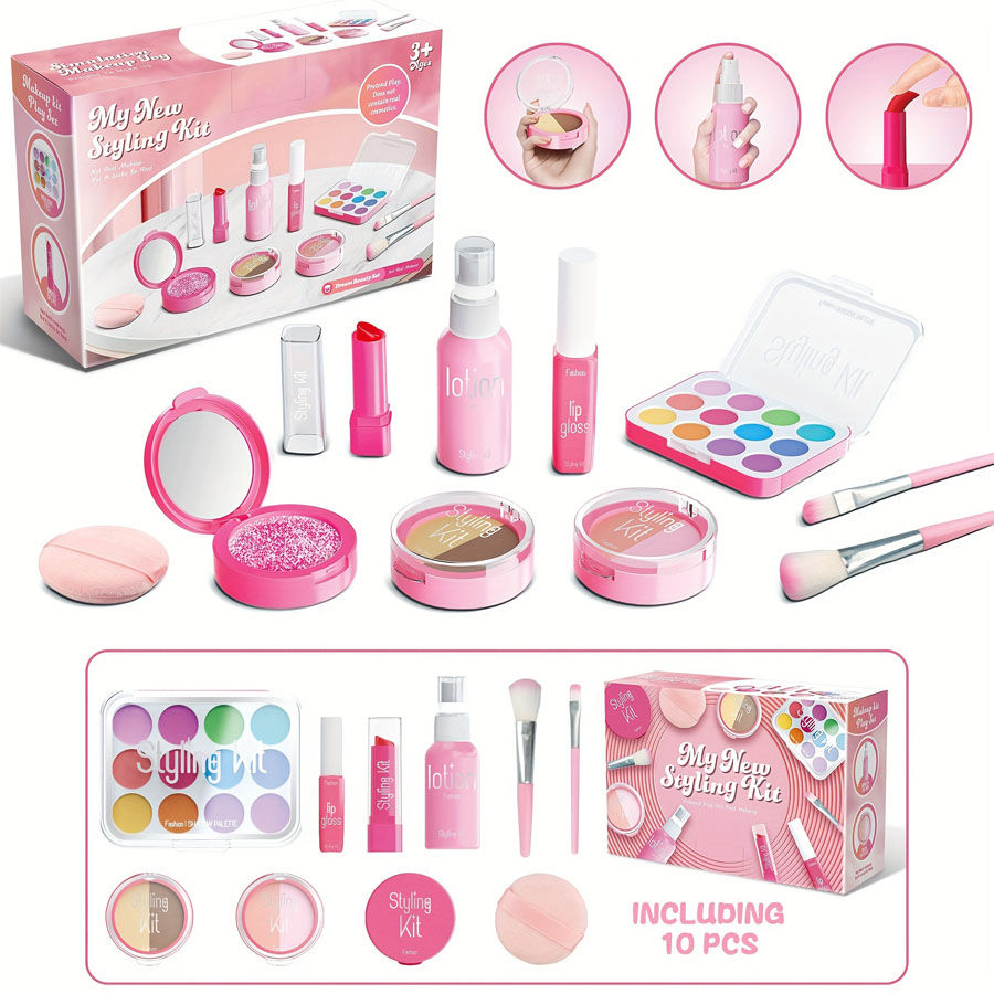 Children's Makeup Toy Set Simulated Beauty Makeup Box Set No Smearing No Liquid