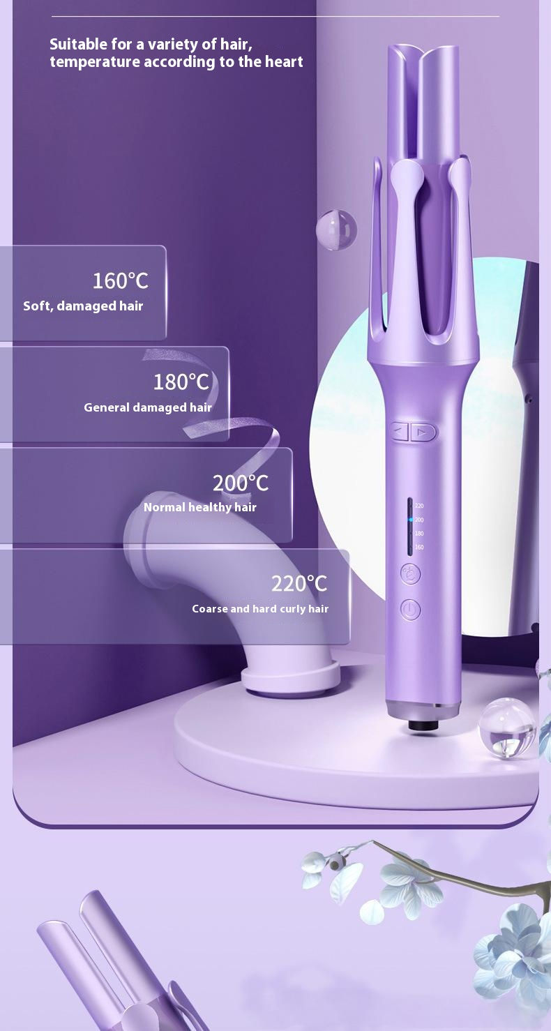 Thumbnail: Automatic Curler 32mm Big Curl Negative Ion Ceramic Curler 4-speed Adjustable Be