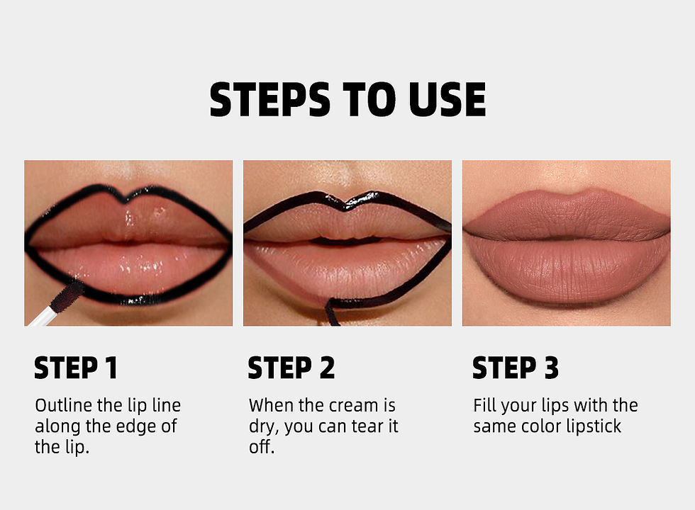 Thumbnail: QIBEST Lip Liner Peel Off Tattoo Lipgloss Waterproof Long Lasting Matte Lip Tint