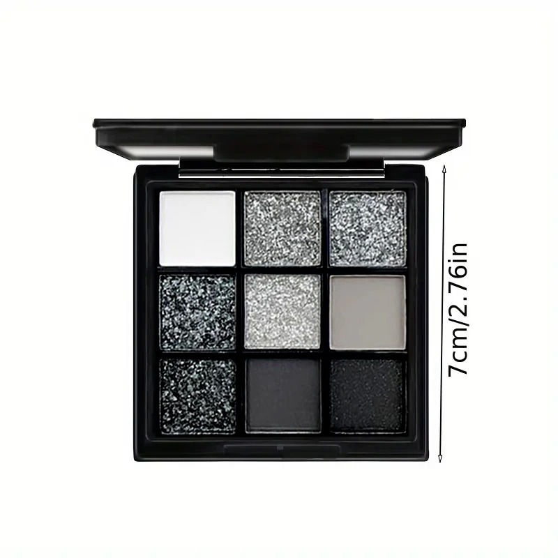 Thumbnail: 9-color eyeshadow palette: True dark + soft Multi-light + shiny Easy to apply, n
