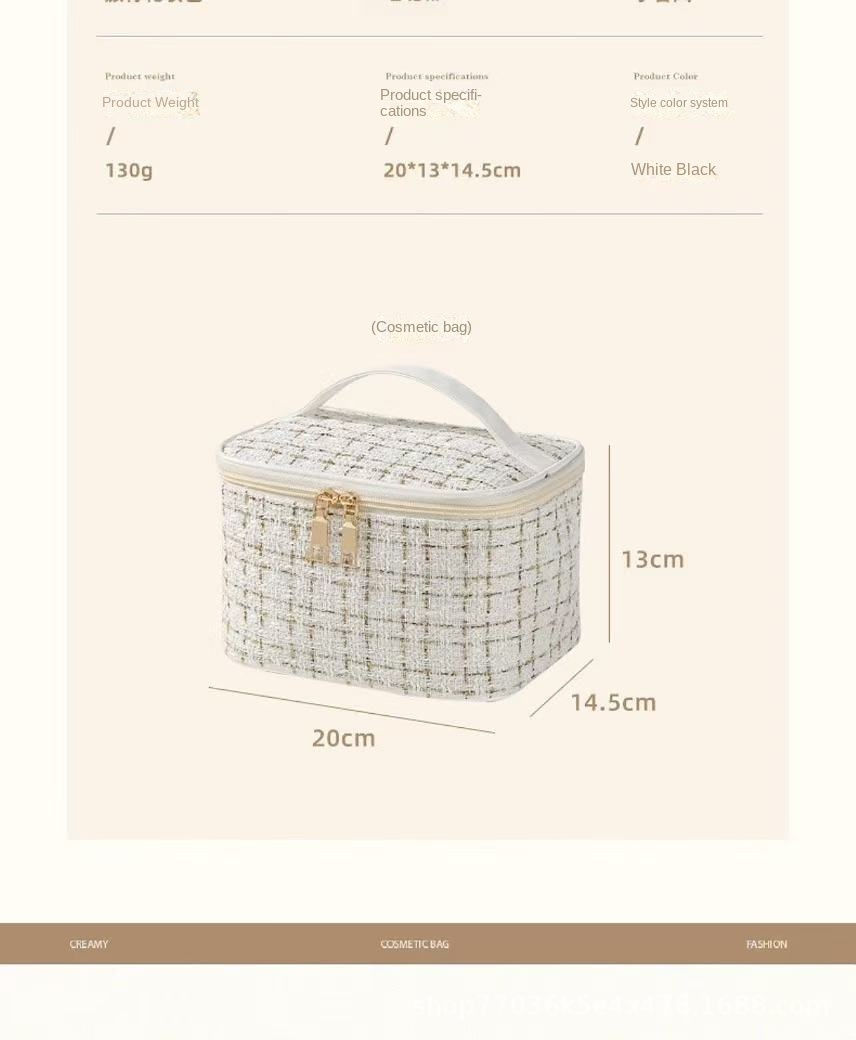Thumbnail: Fashion Newest Toiletry Bag Internet Celebrity Handheld Makeup Bag Large Capacit