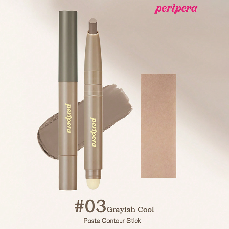 K-Beauty Contour Stick,Contouring Stick, with Soft Brush, Natural Matte Covera