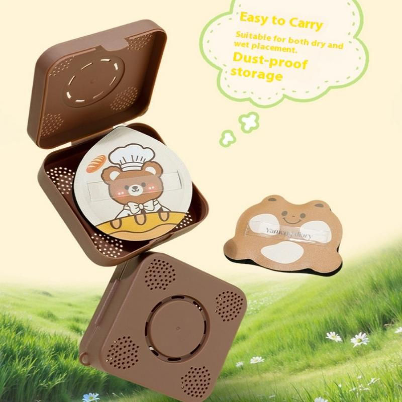Thumbnail: 2 Pcs Ultra Soft Bread Shaped Powder Puff Makeup Applicator Double Sided Wet Dry