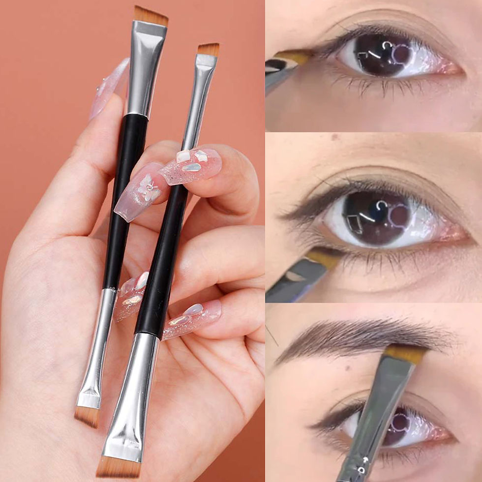 Professional Eyebrow Brush Eyeliner Angled Flat Head Blade Eye Liner Brow Contou