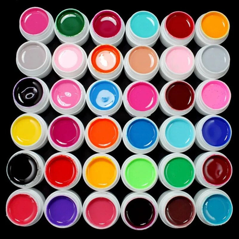 Thumbnail: 36 Colors Set Glitter Acrylic Powder UV Gel Nail Polish Soak Off UV Gel 