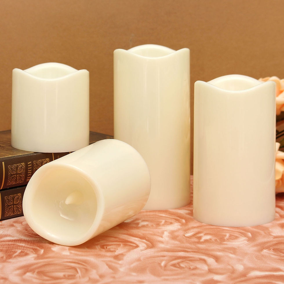 Thumbnail: Flickering Flameless Candles Battery Operated LED Tealight Night Lights Lamp 