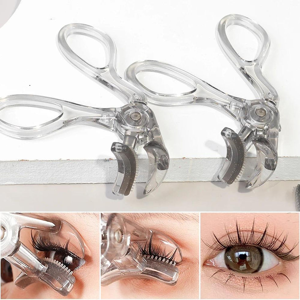 Thumbnail: Dual-Type Eyelash Curler with Comb – Wide & Partial Clip Options, Waterproof, 
