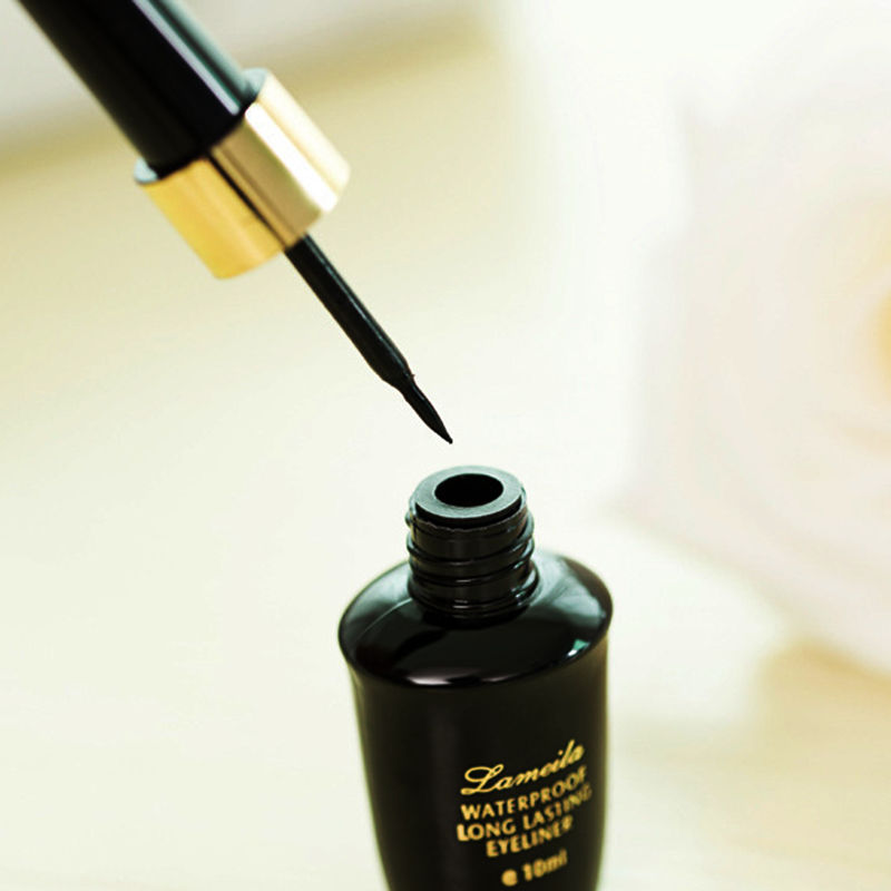 Thumbnail: Long-lasting hard-tipped gel eye ultra-fine waterproof black liquid eyeliner pen