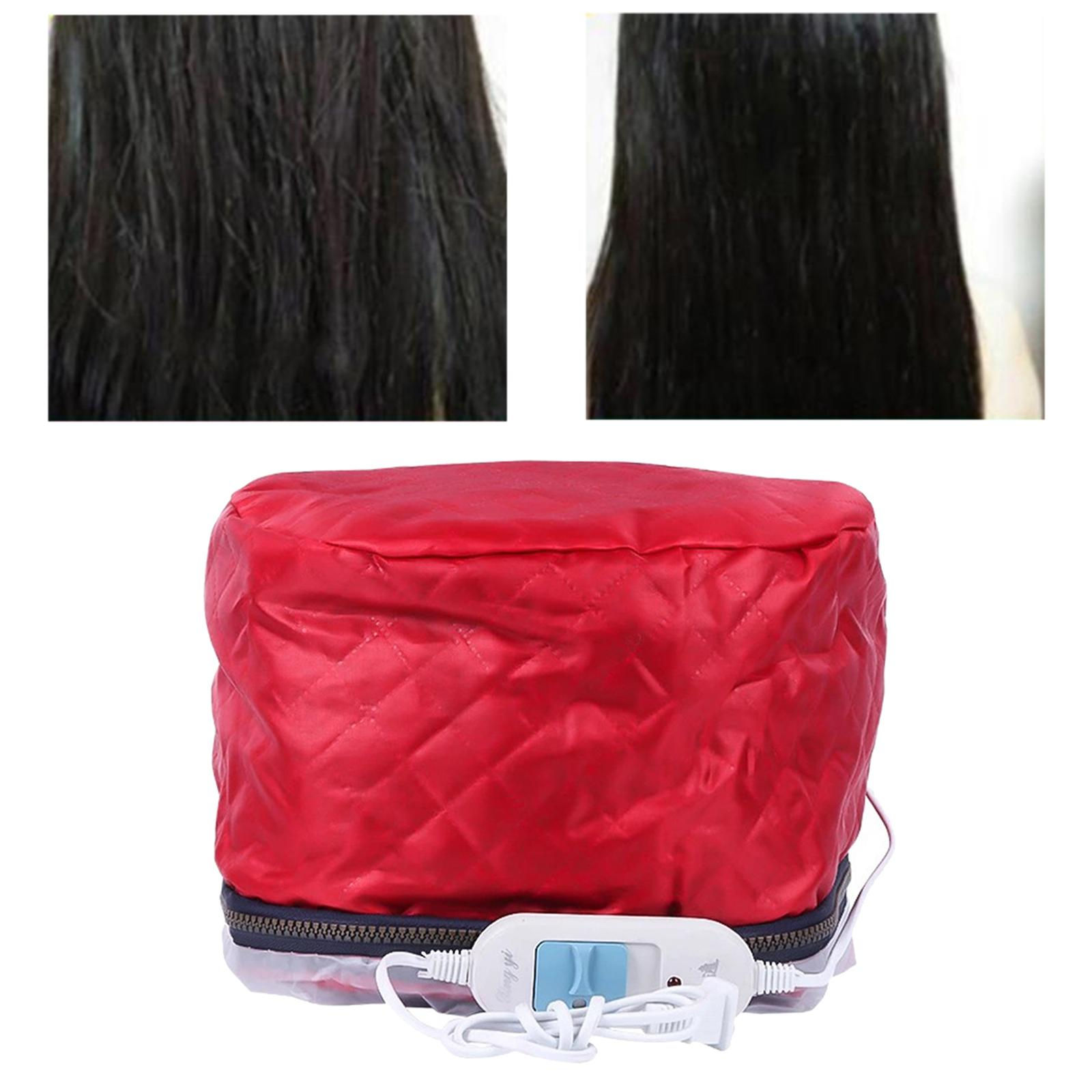 Hair Heating Caps Steamer 3-Modes Safe Household Red Hair Steamer for Deep Condi