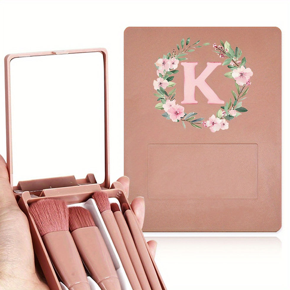 Thumbnail: Eye Makeup Brush Set Multi Functional Soft Hair Makeup Tool with Mirror High Bea