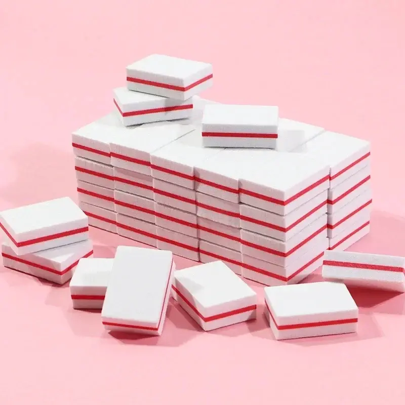 Thumbnail: Nail Art Buffer Polish 50-10Pcs Mini Buffing Sanding Files Block Pedicure Care M