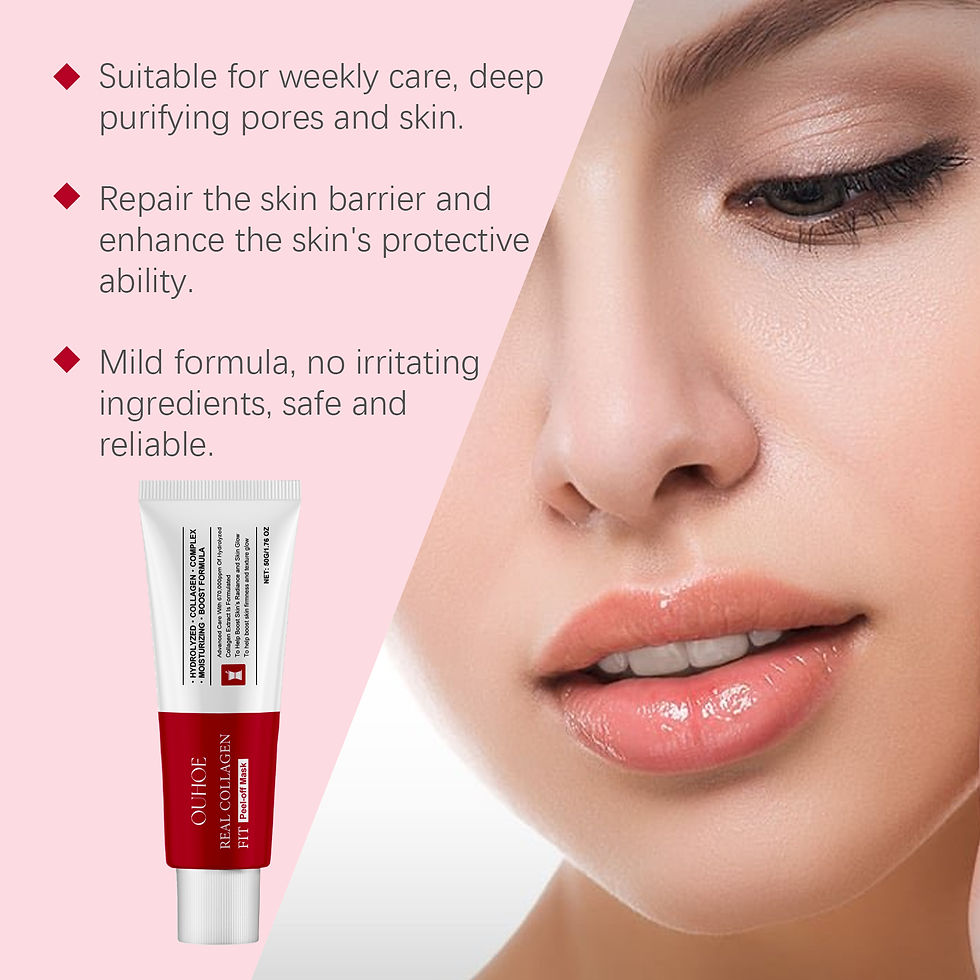 Thumbnail: Ouhoe Collagen Peel Off Mask with Application Brush Anti Wrinkle Firming Hydrati