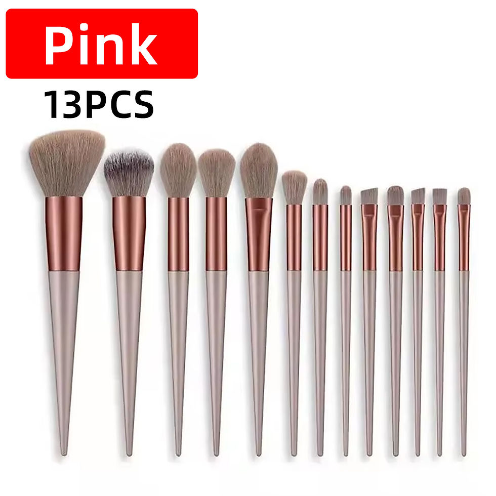 Thumbnail: 13 Pieces Of Makeup Brush Set Foundation Make-Up Brush Eye Shadow Brush Makeup B