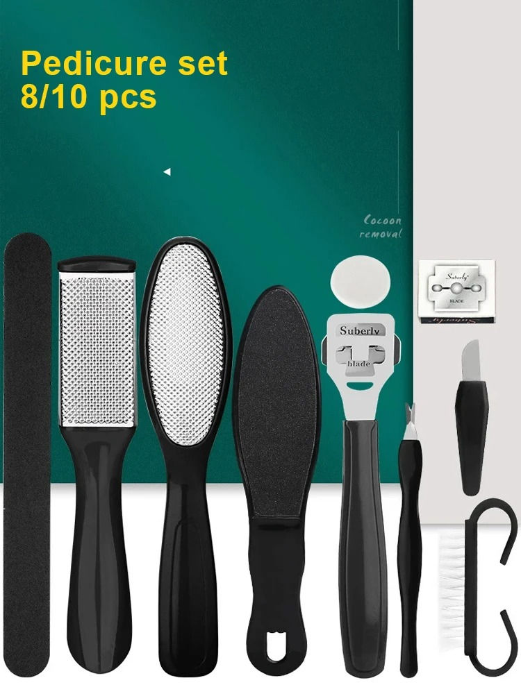 Thumbnail: 8/9/10/11pcs Pedicure Kit  Professional Pedicure Tools Foot Rasp Peel Callus Dea