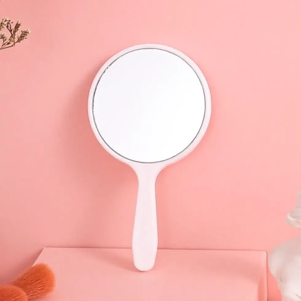 Thumbnail: MINI Makeup Mirror Makeup Mirror Durable with Handle Handheld Portable Mirror An