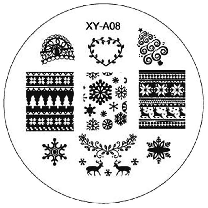 Thumbnail: Kimcci Christmas Style Nail Art Stamping Plates Fashion Design DIY 3D 