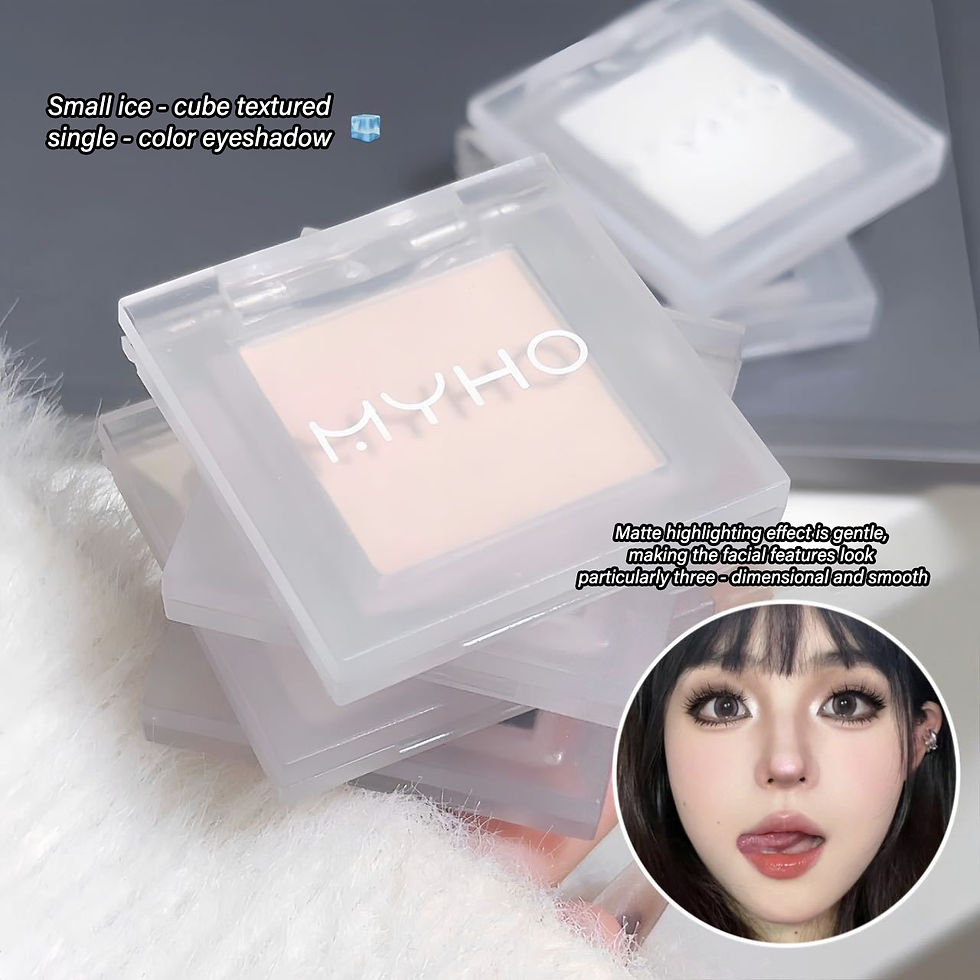 Thumbnail: Long-Lasting Matte White and Smoky Black Eyeshadow Palette,Delicate, High-Pigmen