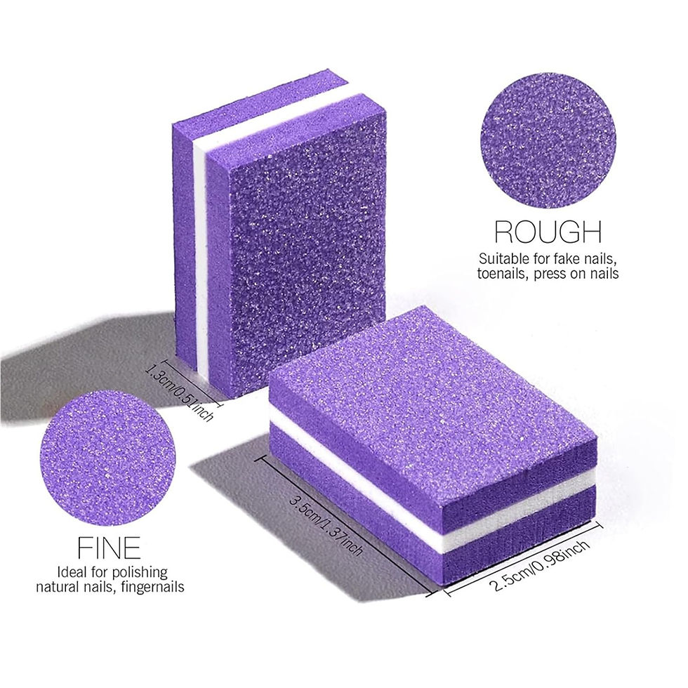 Thumbnail: Nail Buffers (50 Pack), Mini Buffer Block Nail File for Natural Nails, Nail Buff