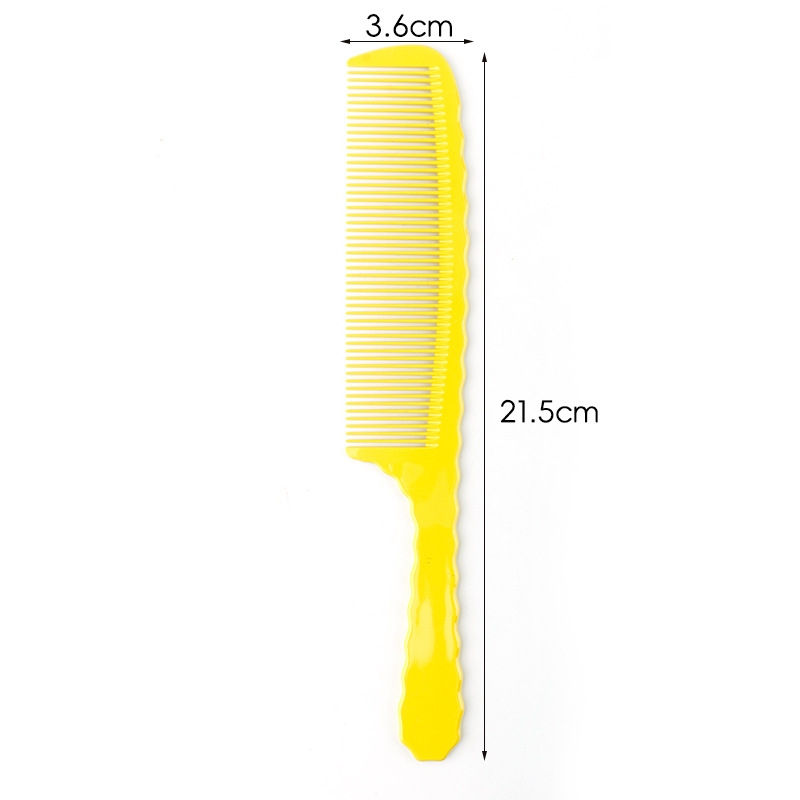 Thumbnail: New Orange Haircut Comb Hair Salon Hairdresser Men's Short Hair Styling Combs Ba