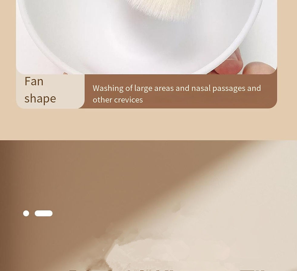 Thumbnail: 1/2 PCS Facial Cleanser Brush  Soft Bristles Exfoliator  Face Wash Brush Fan Mak