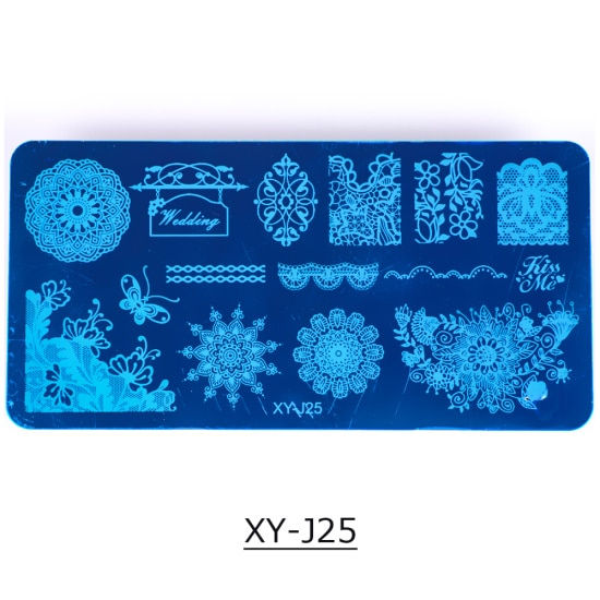 Thumbnail: New Nail Art Stamping Plates Stencils Lace Flowers Beauty Stamp Polish 