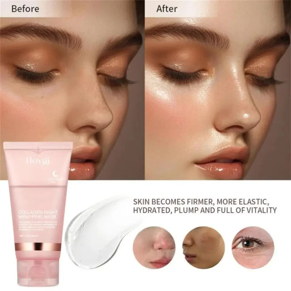Thumbnail: Collagen Peel Off Mask Deeply Hydrating Moisturizing Night Wrapping Mask Elastic