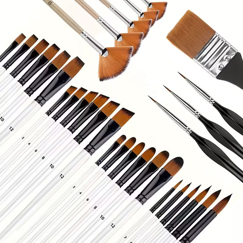 Thumbnail: 33/41pcs multifunctional brush set, including circular, angular, flat, fan-shape