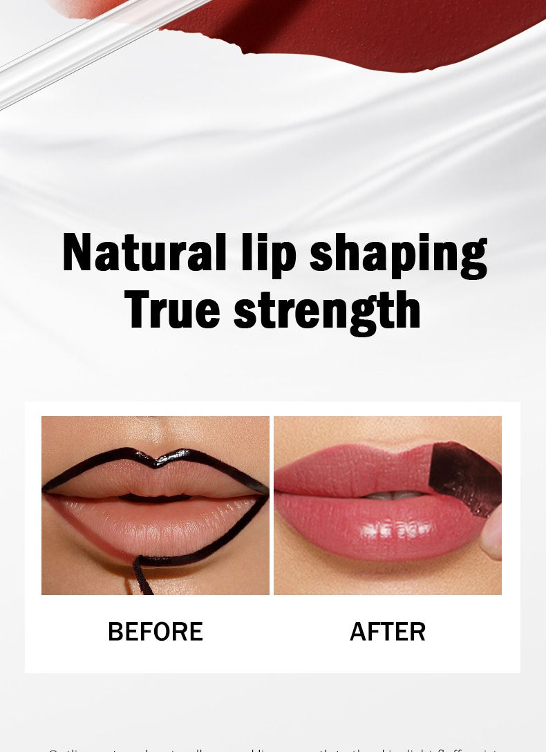 Thumbnail: Peel Off Lip Liner Stain Kit - Long-Lasting Waterproof Matte Lip Tint Set for Wo