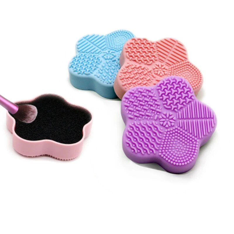 Silicone Makeup Brush Cleaner Washing Cosmetic Foundation Brush Scrubbing Pad