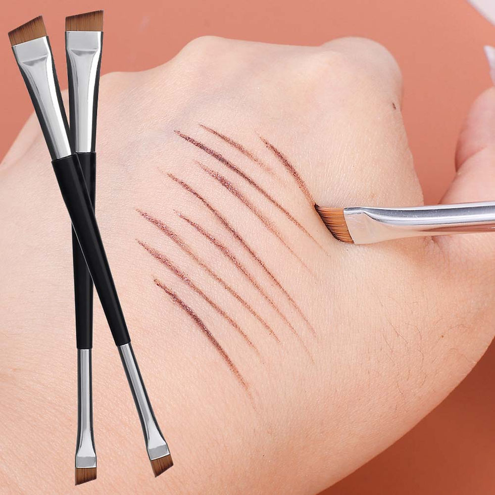 Thumbnail: Professional Eyebrow Brush Eyeliner Angled Flat Head Blade Eye Liner Brow Contou