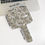 Thumbnail: Electroplated Handle Makeup Mirrors Beauty Portable Round Hand Square Hand S/M/L