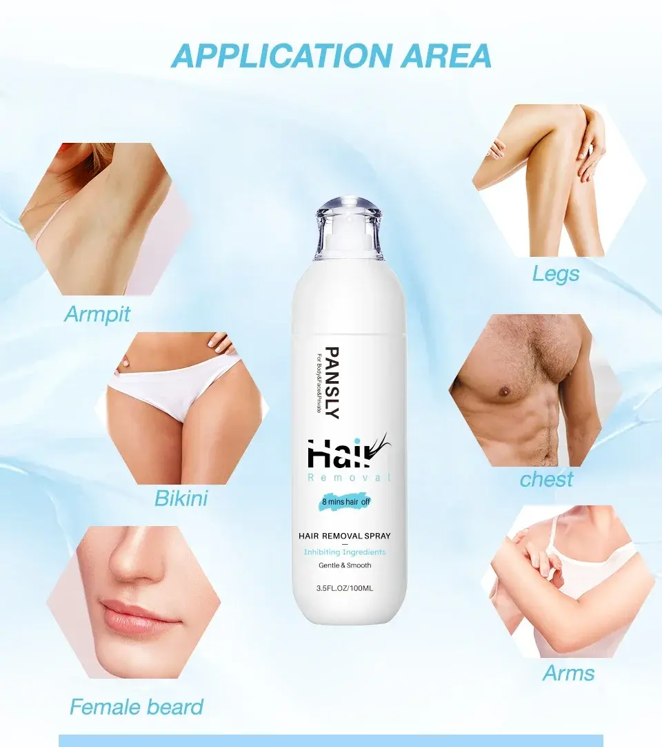 Thumbnail: Hair Removal Spray Hair Growth Inhibitor Spray Painless Hair Reduction Permanent
