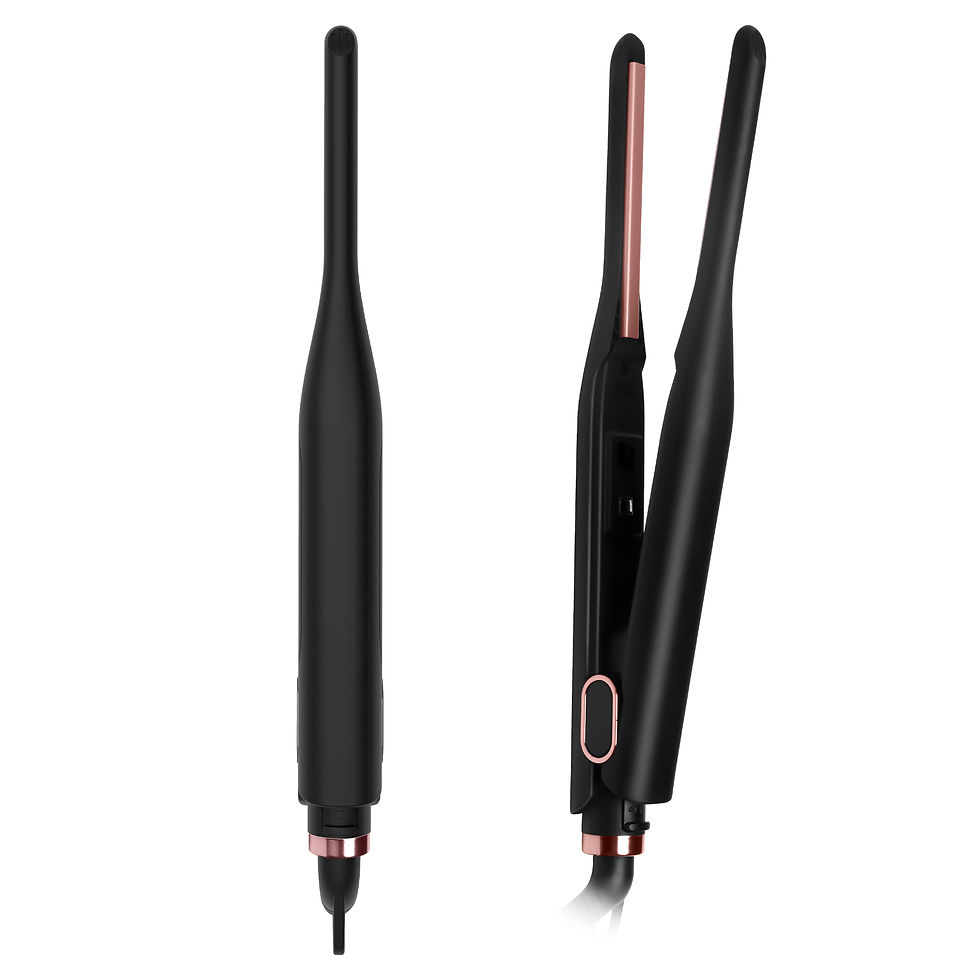 Thumbnail: Mini Hair Straightener Curling Iron Hair Curler Wand Professional Curly Ceramic 