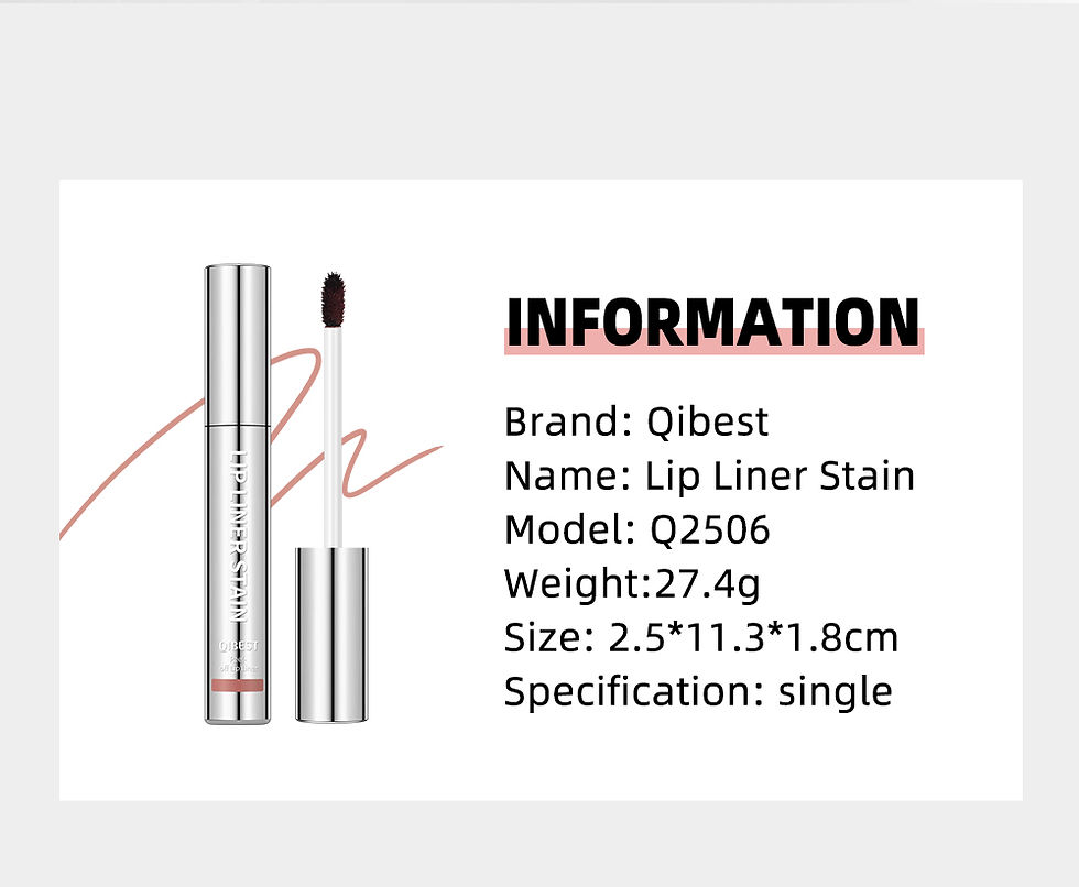 Thumbnail: QIBEST Lip Liner Peel Off Tattoo Lipgloss Waterproof Long Lasting Matte Lip Tint