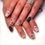 Thumbnail: Press on Nails Black Butterfly French Fake Nails Rhinestone Nail Short Ballet