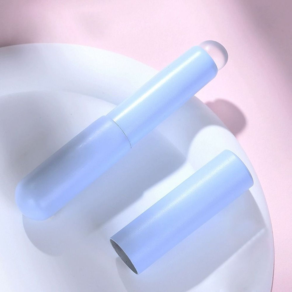 Thumbnail: Silicone Angled Round Head Lip Brushes Lipstick Brush Applicator Reusable Multi 