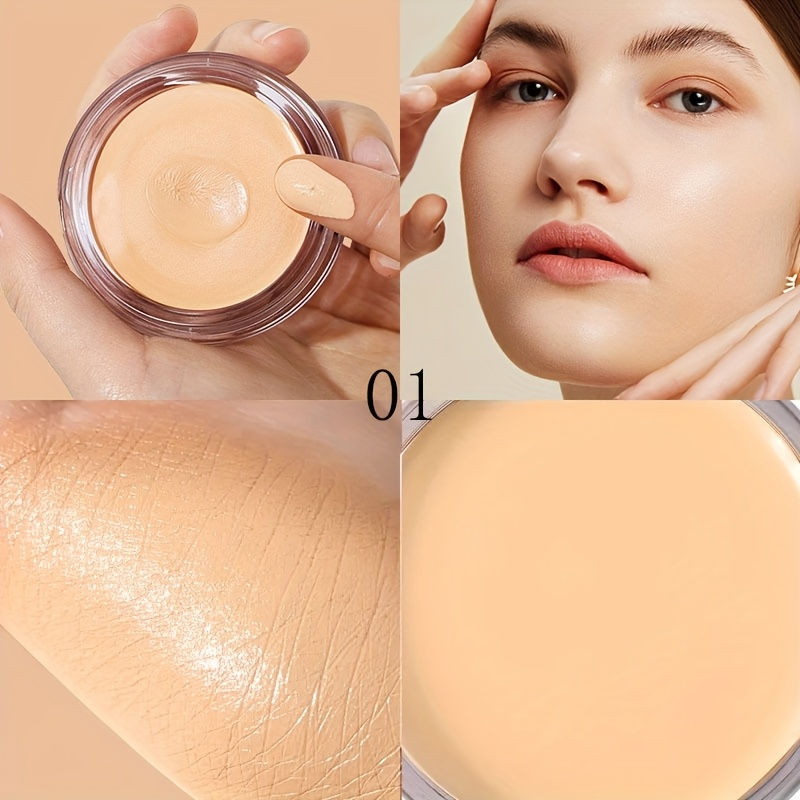 Thumbnail: Full coverage foundation - matte finish, creamy texture, strong coverage, moistu
