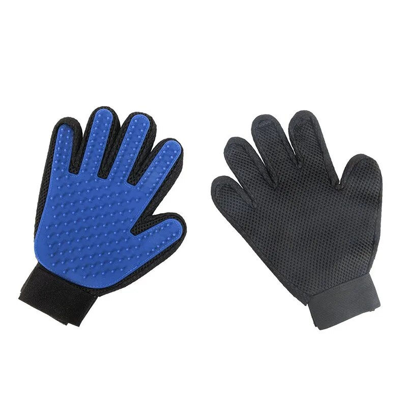 Thumbnail: New Rubber Pet Bath Brush Grooming Glove Environmental Protection 